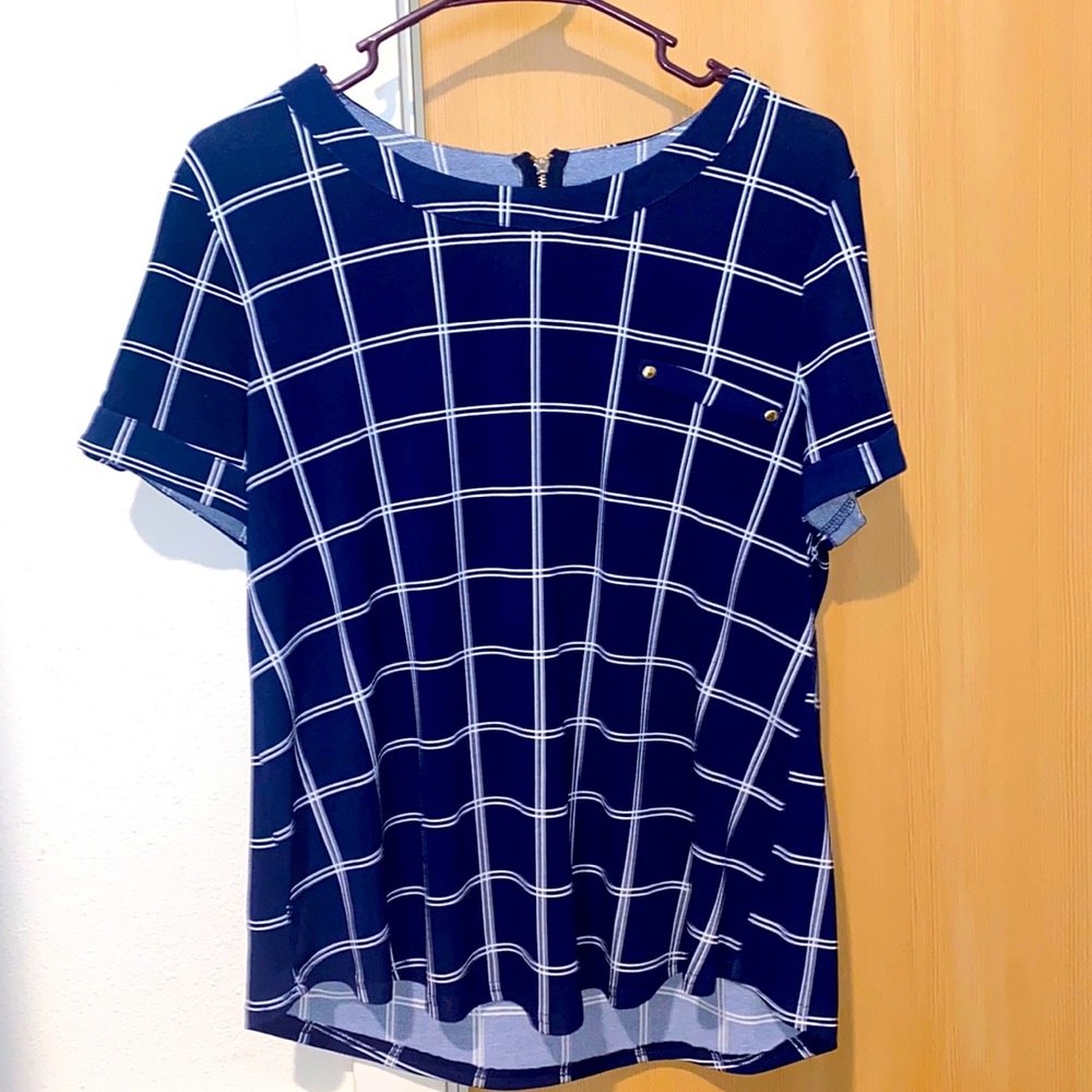 Navy blue blouse by The Workshop